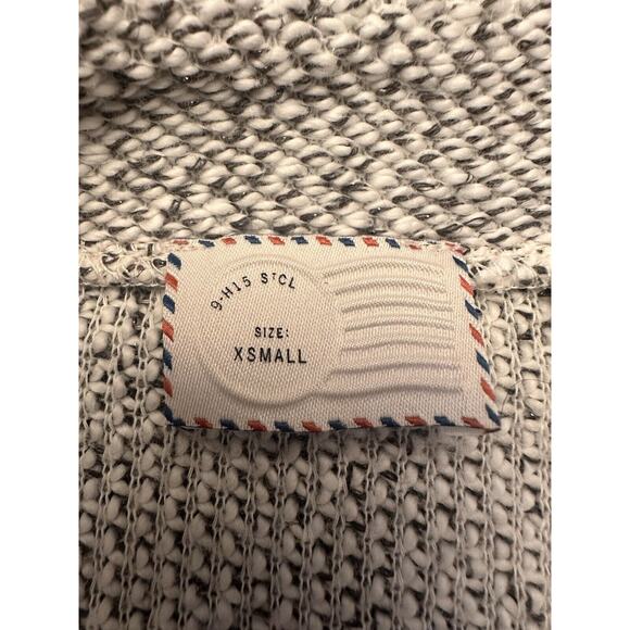 Anthropologie Postmark Knit Sweater Tunic Size XS Gray Cabincore Casual Comfort - Picture 5 of 13